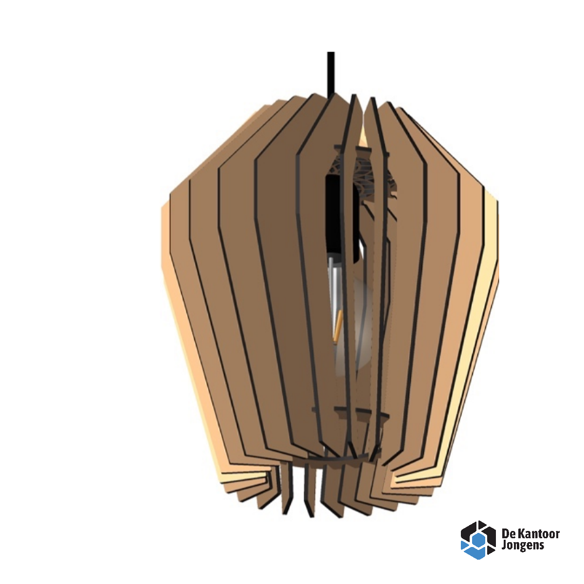 Decowood Hanglamp Corners Zwart