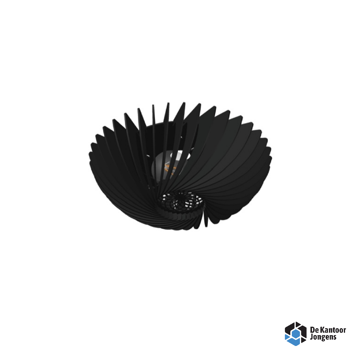 Decowood Plafondlamp Orb Zwart