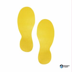 Vormstickers voor vloermarkering: "Voet" (5st)