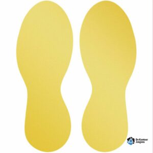 Vloersticker vorm "Voet", verwijderbaar (5 paar)