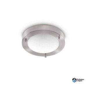 Plafondlamp YUCA III LED 18cm – Staal, Wit en Zwart