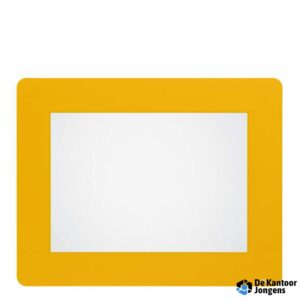Durable vloersticker kader A4 Geel