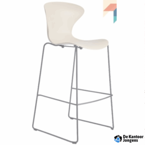 Boo sledeframe kruk - kunststof vlinderkruk op slede frame, stapelbaar