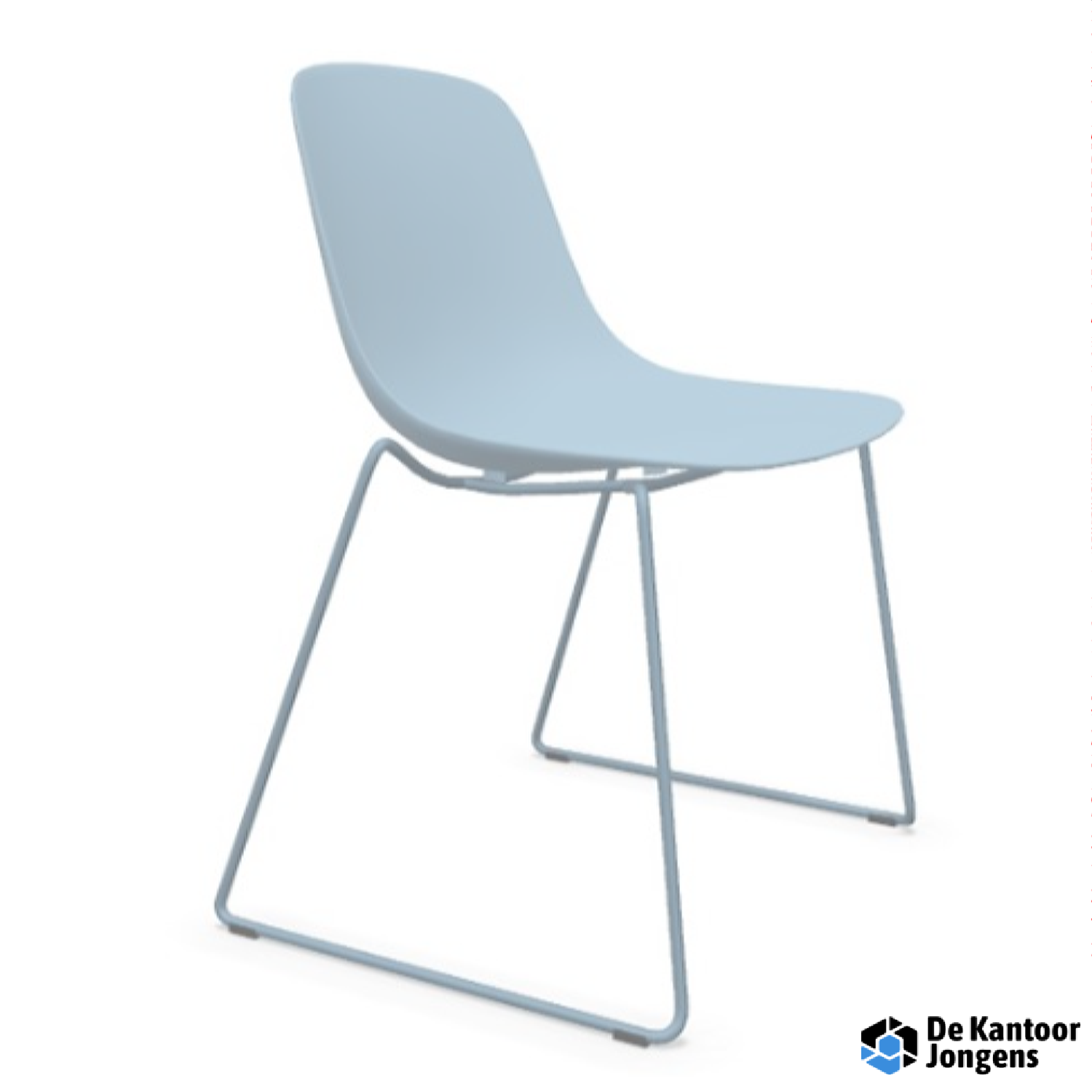 Pure Loop Mono - sledeframe stoel met een soft touch kunststof zitschaal - Afbeelding 1