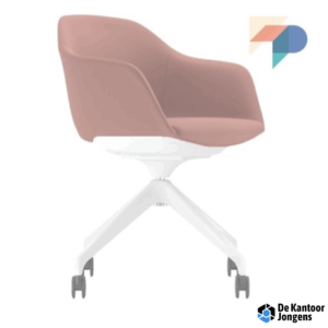 Vento arms full SP/W - stoel met ruime gestoffeerde kuip met armleggers