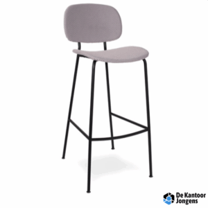 Tondina Pop kruk Full - gestoffeerde design kruk met ronde vormen en minimalistisch 4-poot frame