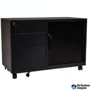 Verrijdbaar ladeblok met schuifdeurkast