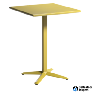 Sta Tafel Fermoni/Arket - Vierteens sta tafelonderstel met vierkant metalen blad