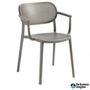 Hailey/Nuta Armstoel - Stapelbare kunststof terrasstoel met armleggers