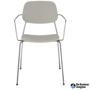 Luca arms - compacte stapelbare stoel met 4-poot frame en armleggers