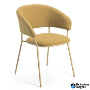 Nuta plus armstoel - Gestoffeerde stoel met vierpoot frame en doorlopende armleggers